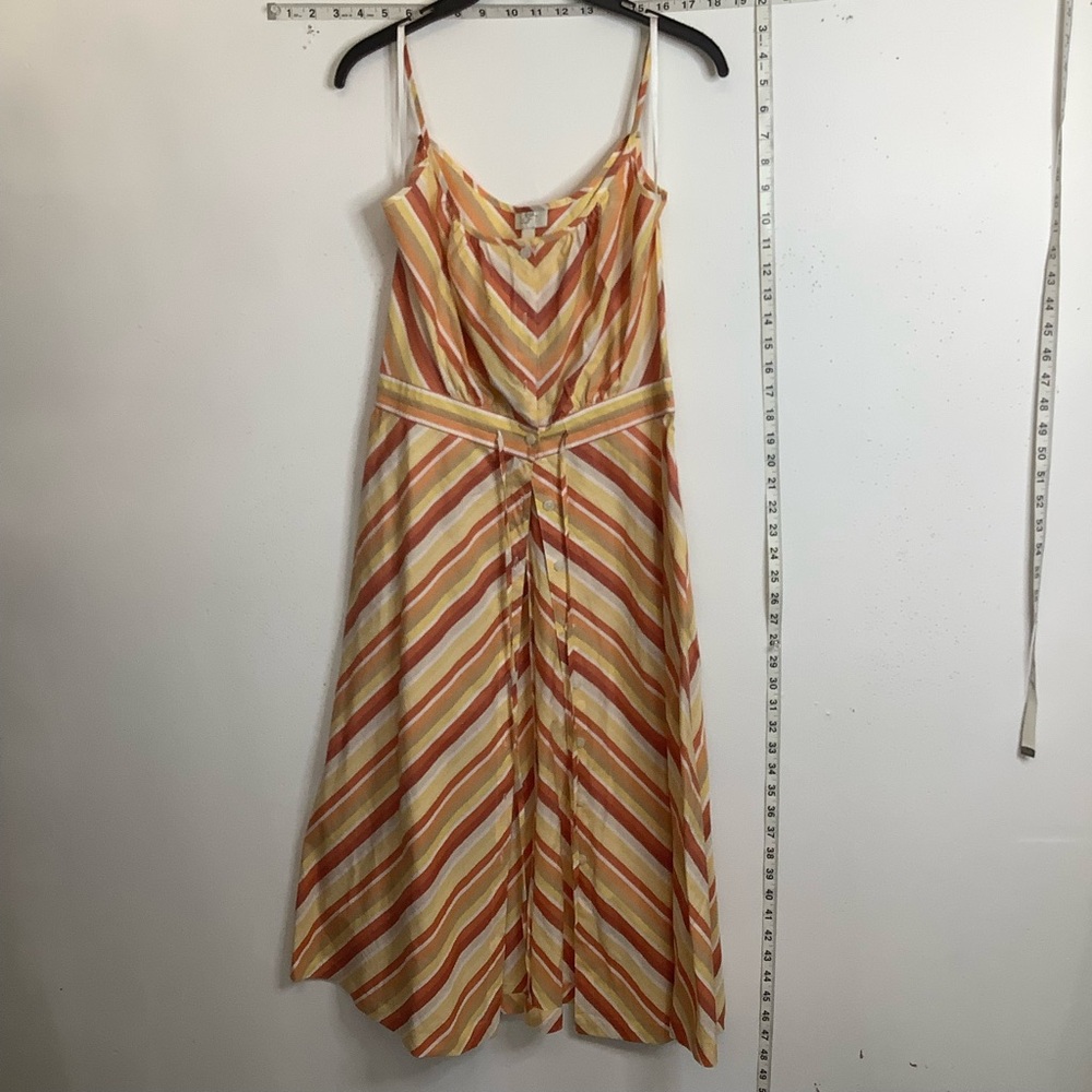 LOFT Striped Multicolor Maxi Dress